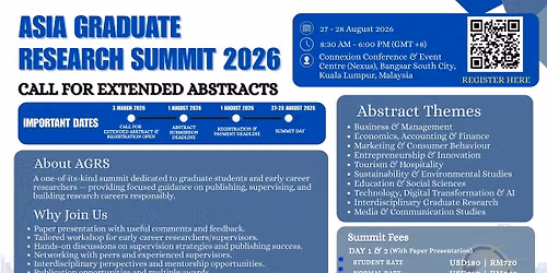 Asia Graduate Research Summit (AGRS) 2026