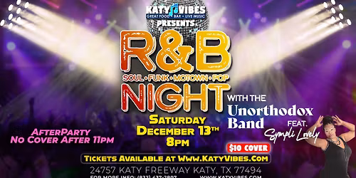 \ud83c\udfb5\u2728 R&B Night at Katy Vibes! \u2728\ud83c\udfb5