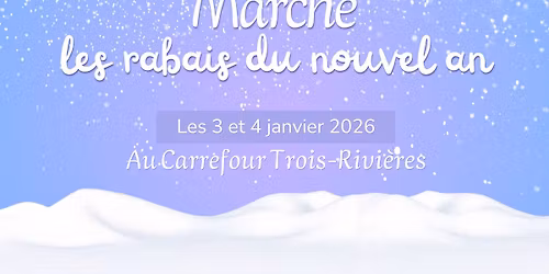 March\u00e9 les rabais du Nouvel An