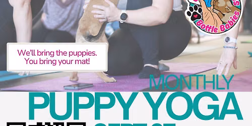 Puppy Yoga Unleashed (Stonehenge) Sept 27 1:30 - 2:30pm