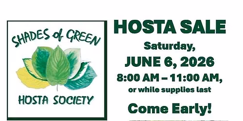 Hosta Sale in Bldg # 40 Horticulture Building in the Fairgrounds