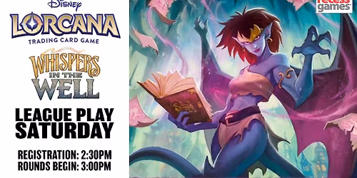 Disney Lorcana Whispers in the Well League at Recess Games