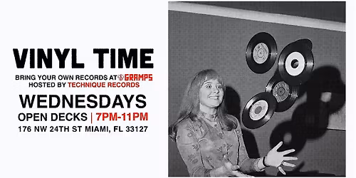 Vinyl Time! HOSTED BY TECHNIQUE RECORDS