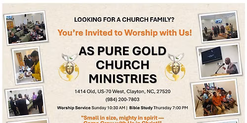 Sunday Service at As Pure Gold Ministries