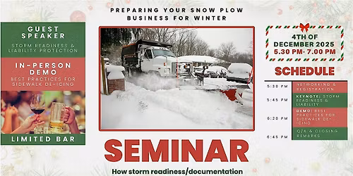 Snow Plow Seminar: How to Keep Your Insurance Premiums Low During Winter