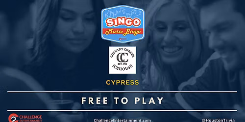 Weekly SINGO Music Bingo Nights at Country Corner Ice House - Cypress