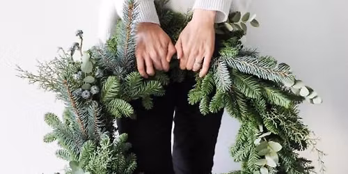Evergreen wreath making: $75