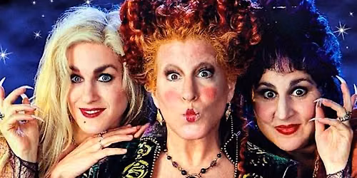 Snack N Screen Immersive Dinner with The Sanderson Sisters. HOCUS POCUS