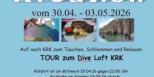 Tauchreise vom 30.04. - 03.05.2026 zur Insel Krk