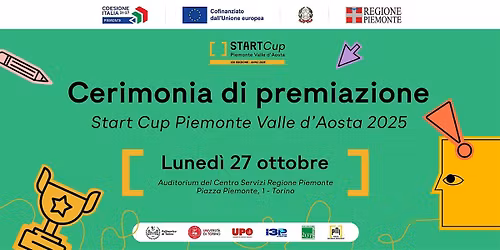 Premiazione Start Cup Piemonte Valle d'Aosta 2025