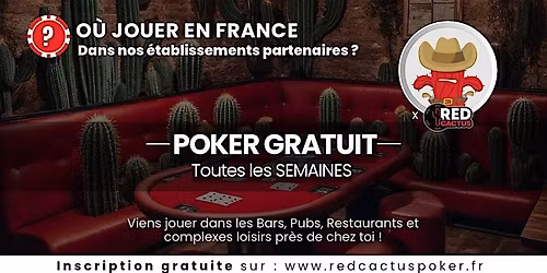 Soir\u00e9e RedCactus Poker X EVA Paris-Est \u00e0 MONTREUIL (93)