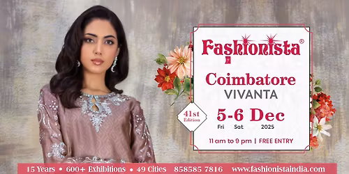 Fashionista Fashion & Lifestyle Exhibition Coimbatore 
