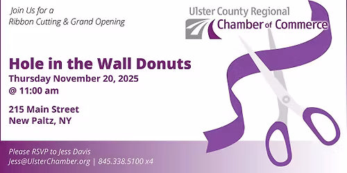 Join Us for a Ribbon Cutting at Hole in the Wall Donuts