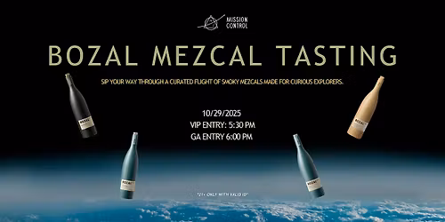 Bozal Mezcal Tasting