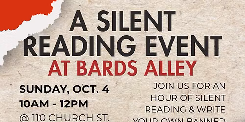 Banned Books Week Kick-Off: Silent Reading at Bards Alley