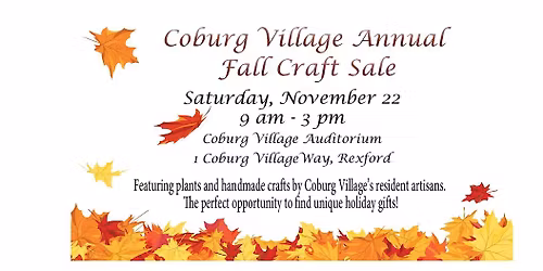 Coburg Village  Annual Fall Craft Fair