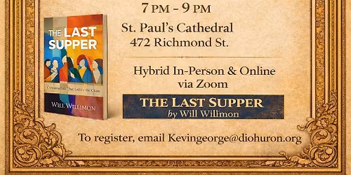 Lenten Book Study - The Last Supper