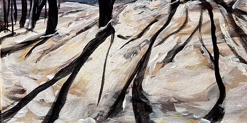 Winter Landscape Acrylic Painting