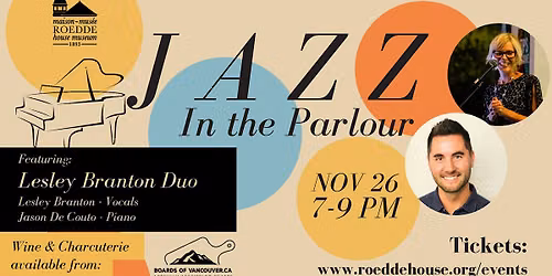 Jazz in the Parlour: Lesley Branton Duo