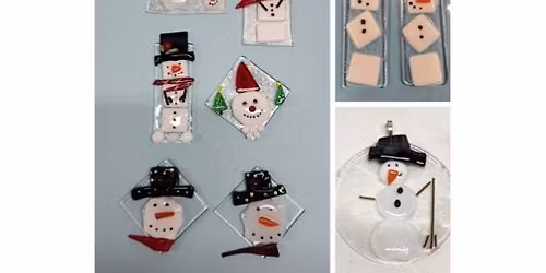 FUSED GLASS \u2013 SNOWMAN