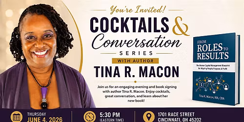 ROMAC's Cocktails and Conversation with author Tina Macon