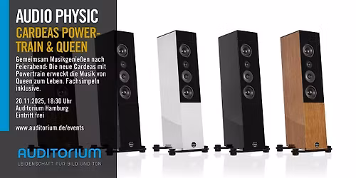Audio Physic Cardeas mit Powertrain und Queen - K\u00f6niginnen unter sich