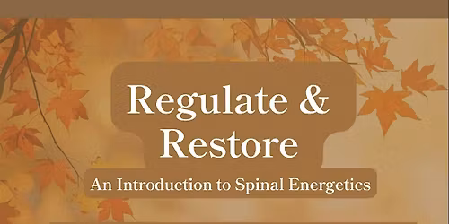 Regulate & Restore- An Introduction To Spinal Energetics