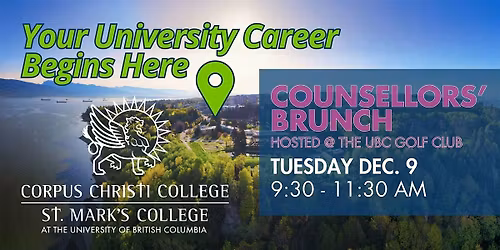Counsellors' Brunch - Corpus Christi & St. Mark's College at UBC