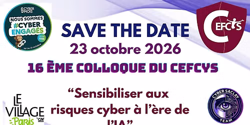 16\u00e8me Colloque du CEFCYS - Cybermois26