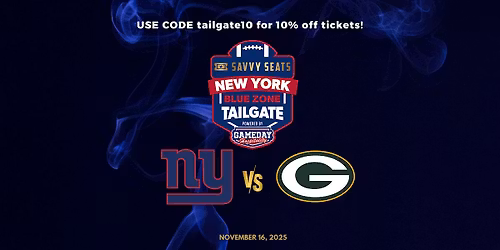 Giants vs. Packers Tailgate at MetLife \u2013 Food, Drinks & Game Day Vibes!