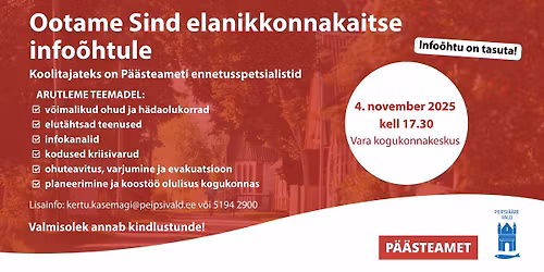 Elanikkonnakaitse info\u00f5htu Vara kogukonnakeskuses