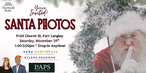 Santa Photos in Fort Langley! 