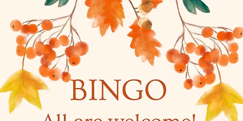 BINGO All are welcome! Tickets must be purchased in advance. Kidney transplant fundraiser