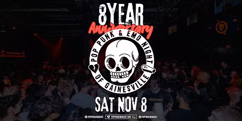 Pop Punk & Emo Night of Gainesville (8-Year Anniversary)