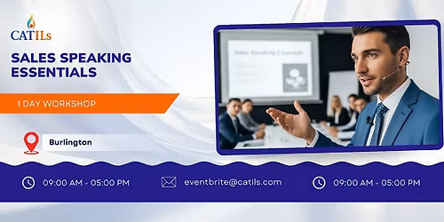 Sales Speaking Essentials: 1 Day Course in Burlington