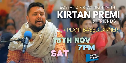 Kirtan Night with Kirtan Premi & Friends + Dinner