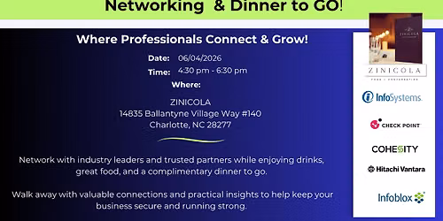 Chat N\u2019 Dash Charlotte \u2013 Network, Connect & Take Dinner To Go!