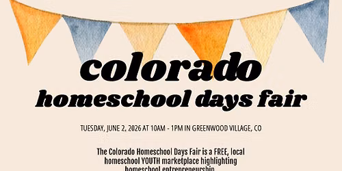 CO Homeschool Days Fair 2026