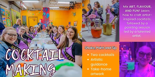 Shake, Sip & Paint - Cocktail Making and Painting Class