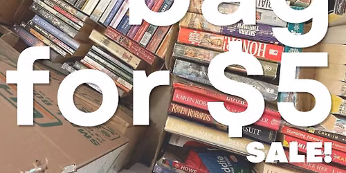 $5 FILL A BAG OF USED BOOKS