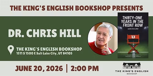 Dr. Chris Hill | Thirty-One Years in the Front Row