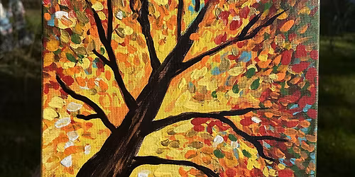 Paint this Magical Fall Tree with Dawn Tarr  Scott at Oaked at the Globe