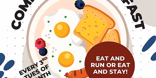 Free Community Breakfast with seated exercise class following