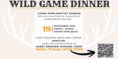Men's Wild Game Dinner