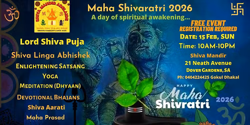 MAHA SHIVARATRI IN ADELAIDE 2026