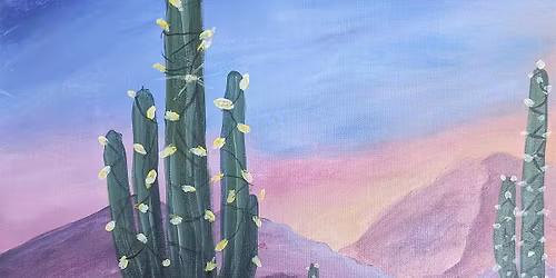 PAINT & SIP -Holiday Saguaro