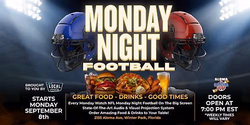 Monday Night Football at Aloma Cinema Grill