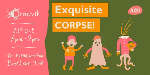 Exquisite Corpse \/ York illustrators meet-up \/ Drawvik