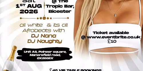 ALL WHITE Afro PARTY,26\u2019
