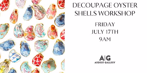 Decoupage Oyster Shell Workshop